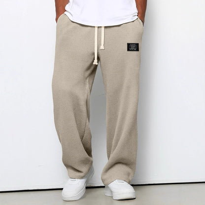 Herrenhose Waffelstrick Kordelzug Bequem