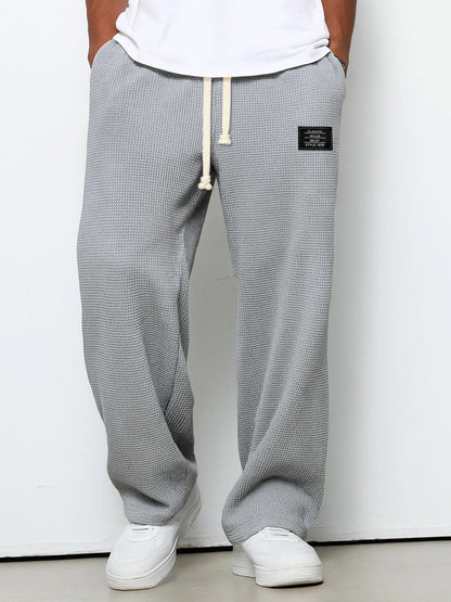Herrenhose Waffelstrick Kordelzug Bequem