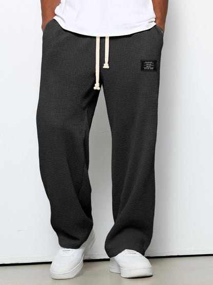 Herrenhose Waffelstrick Kordelzug Bequem