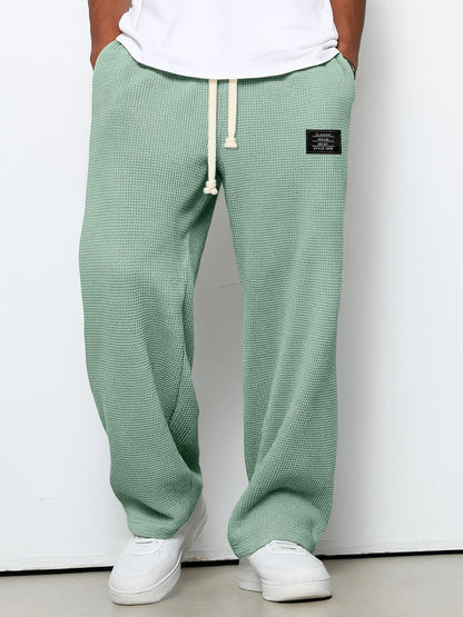 Herrenhose Waffelstrick Kordelzug Bequem