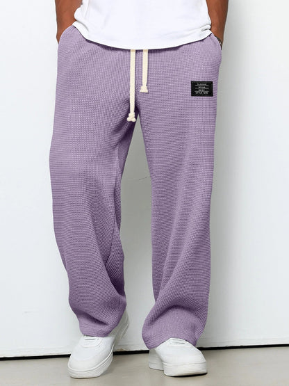 Herrenhose Waffelstrick Kordelzug Bequem
