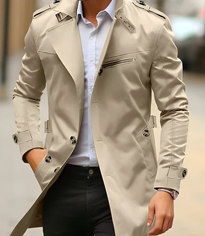 Eveloria Herren Trenchcoat Stilvoll