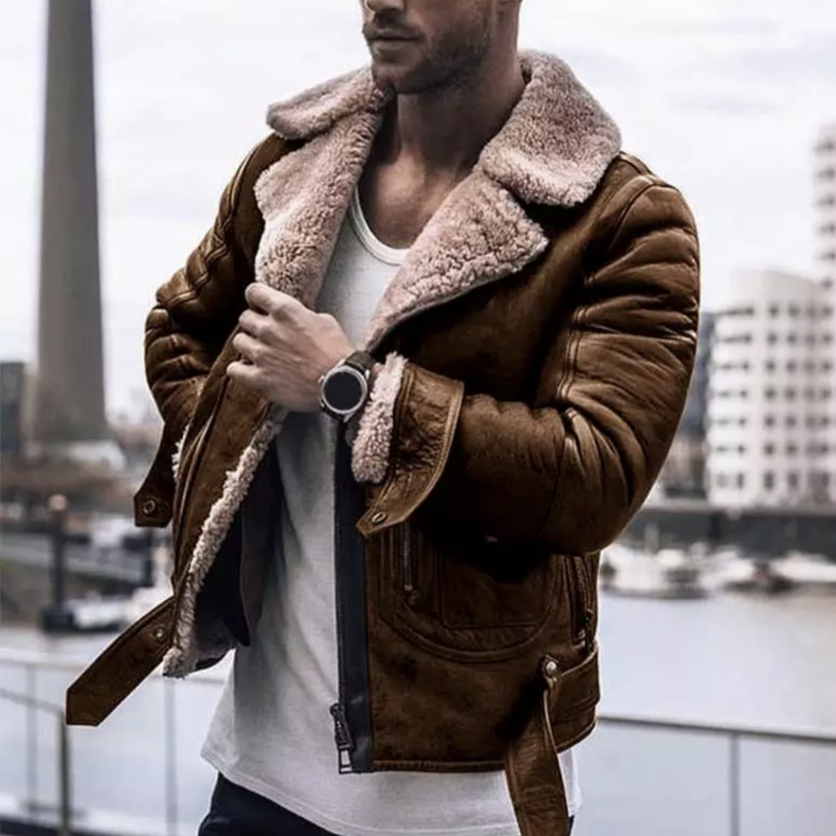Eveloria Herren Winterjacke Trendig