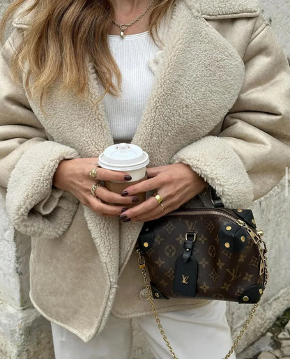 Kiara Damenjacke Kunstleder Fleece