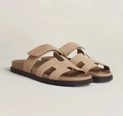 Damen Sommer Sandalen Verstellbarer Riemen Braun