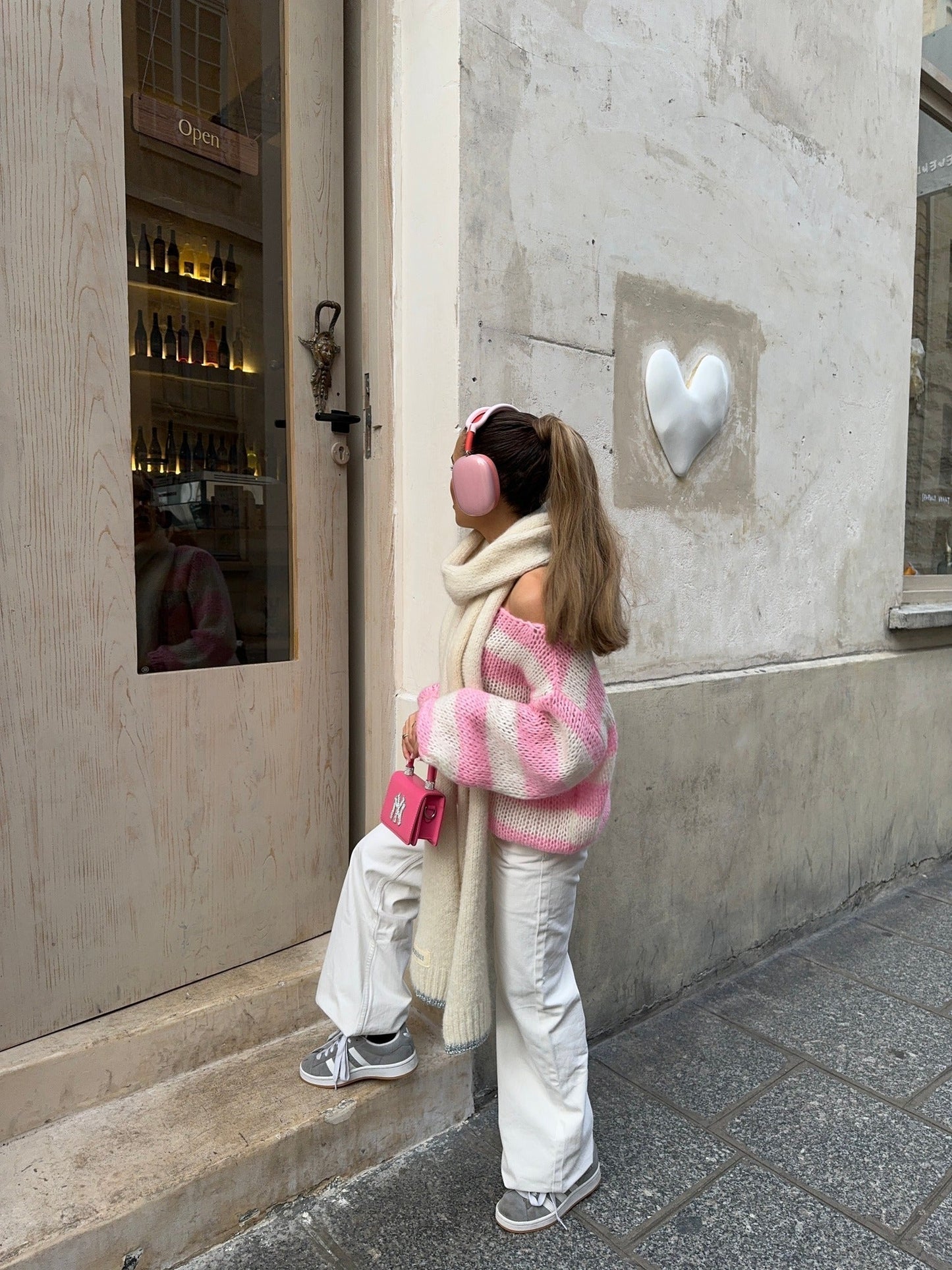 Eveloria Damen Pullover Gestreift Plüschbezug