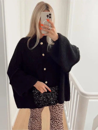 Eveloria Damen Oversized Wollcardigan
