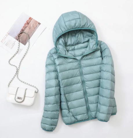 Eveloria Damen Leichtgewicht-Gewatteete Jacke Kapuze