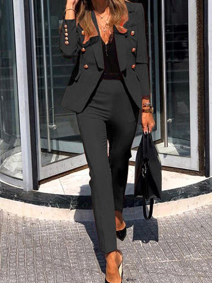Damen Zweiteiliger Anzug Blazer und Hose Elegant