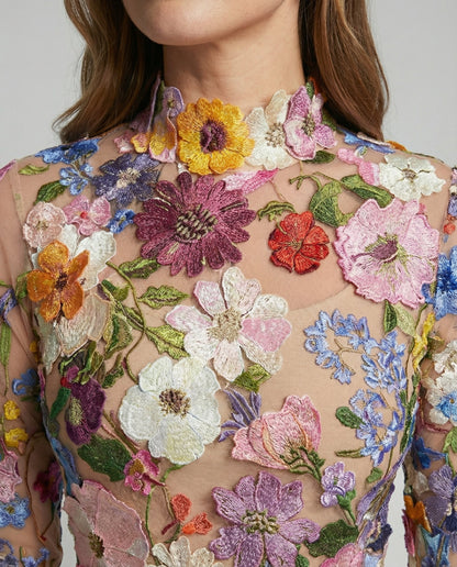 Damen Minikleid Floralmuster