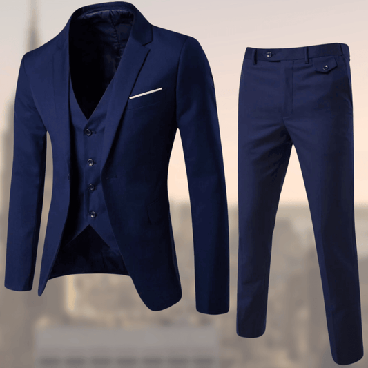 Herren Formeller Dreiteiliger Anzug Blazer Weste Hose - Eveloria