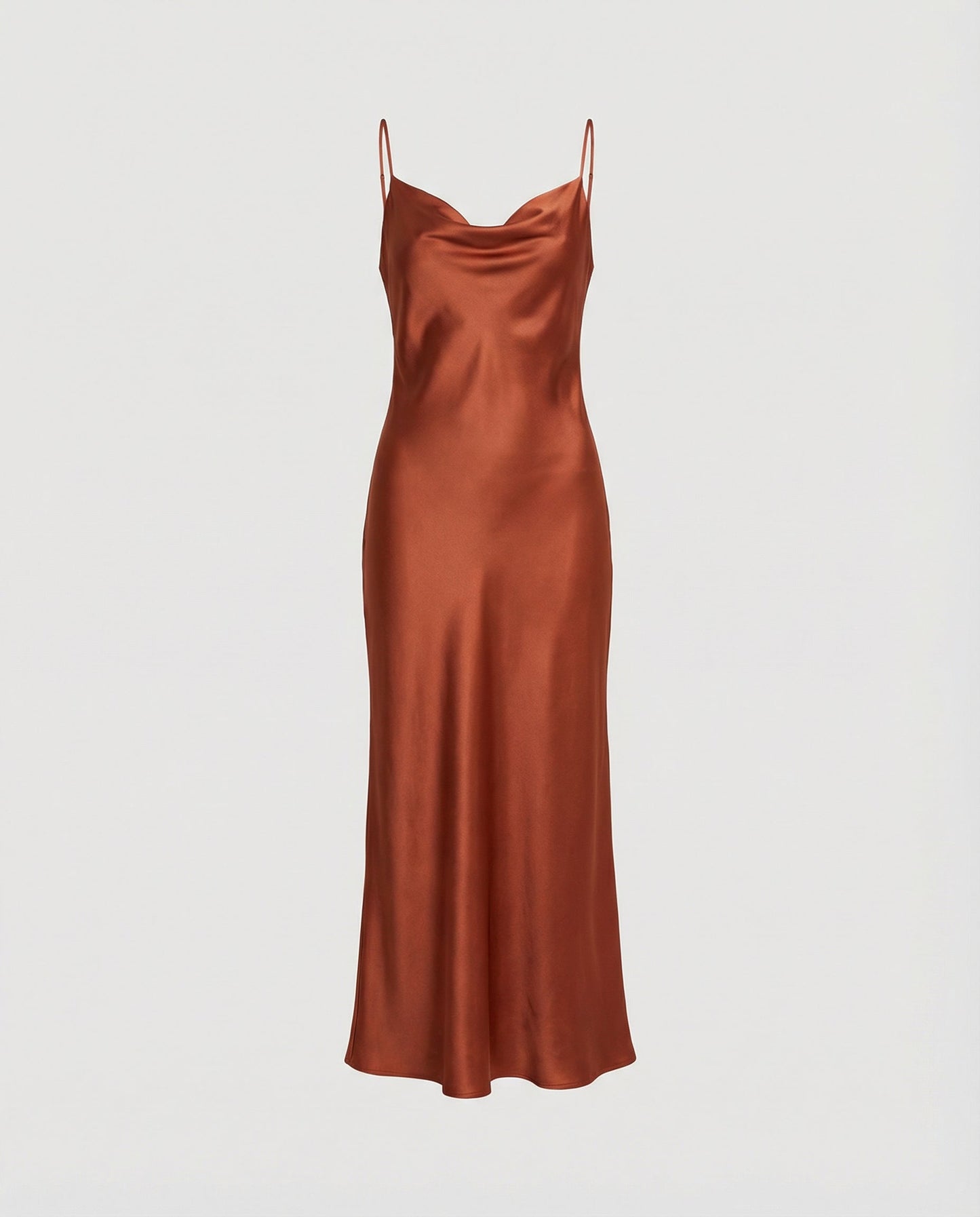 Damen Satin-Kleid Elegantes Abendkleid