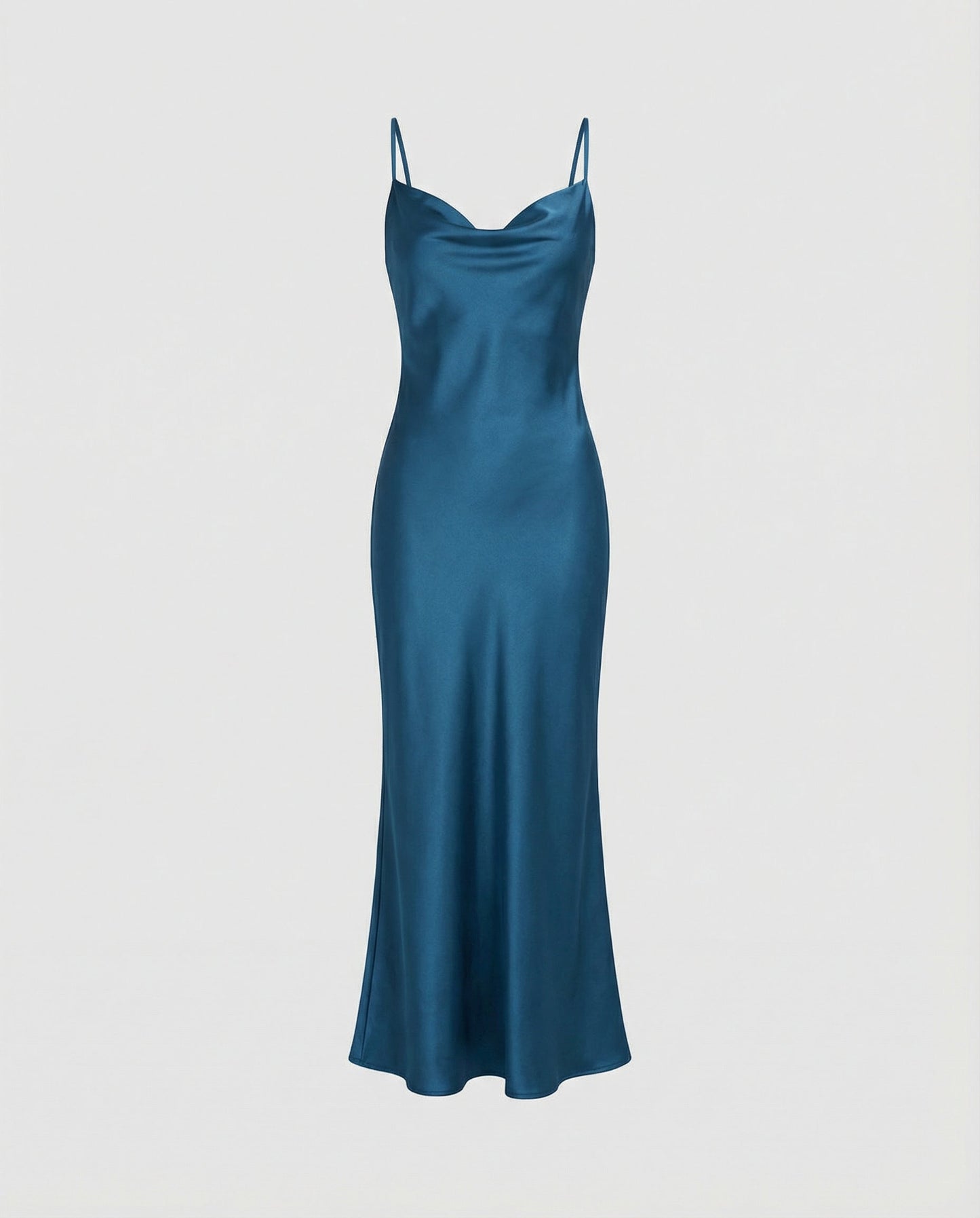 Damen Satin-Kleid Elegantes Abendkleid