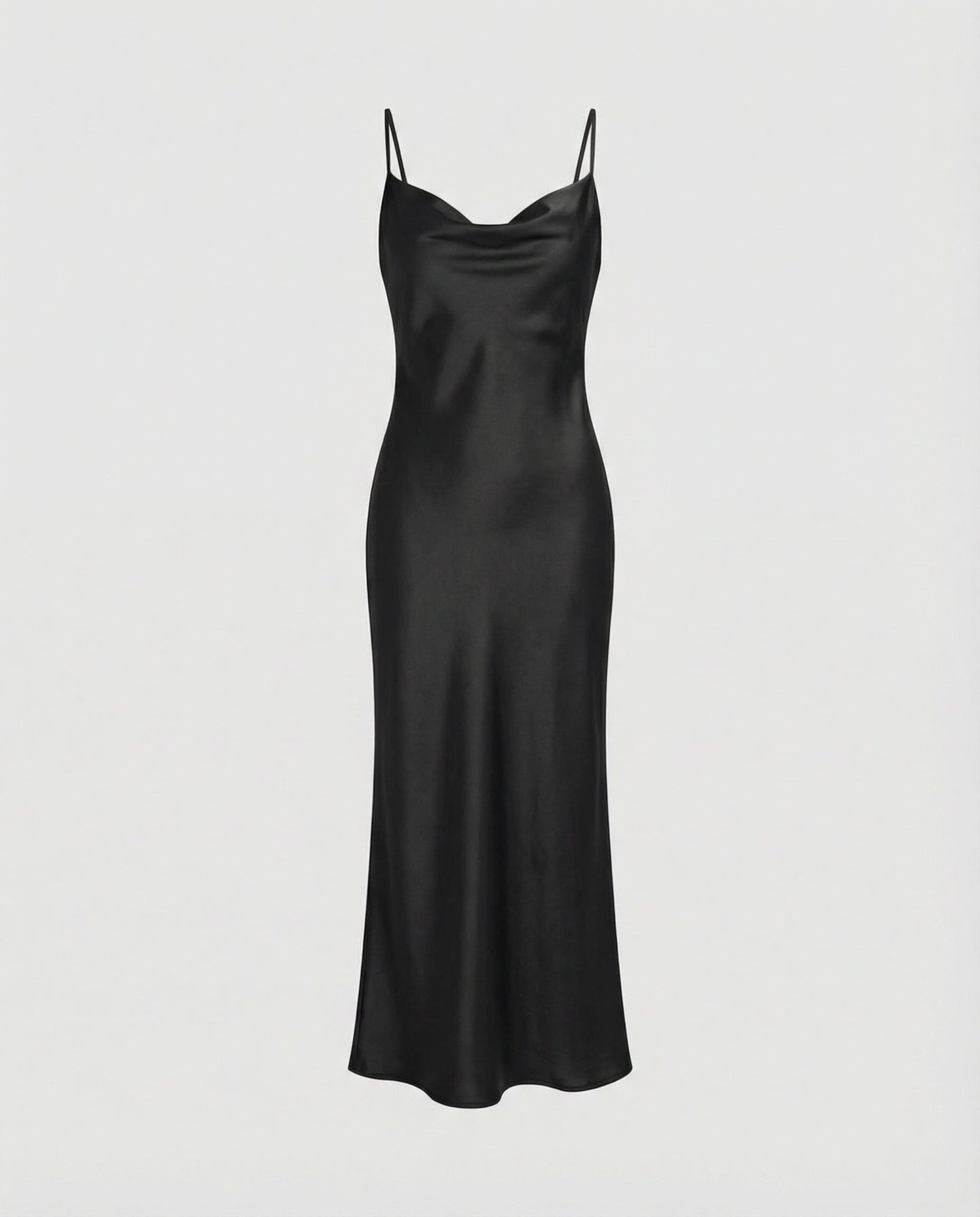 Damen Satin-Kleid Elegantes Abendkleid