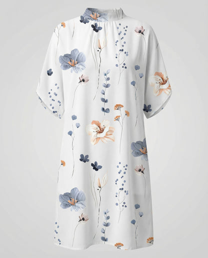 Damen Fledermausärmel Kleid Elegantes