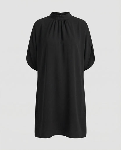 Damen Fledermausärmel Kleid Elegantes