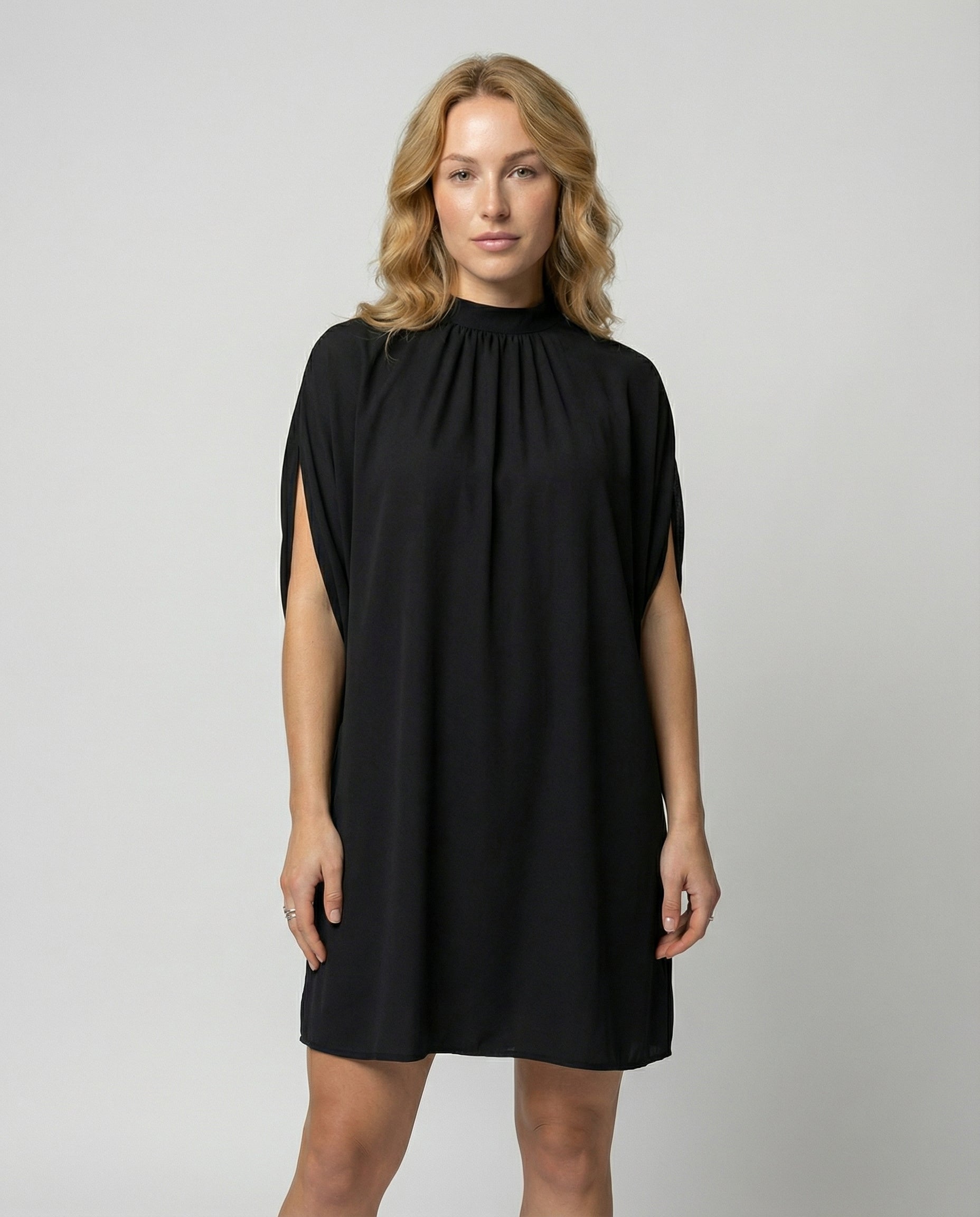 Damen Fledermausärmel Kleid Elegantes - Eveloria