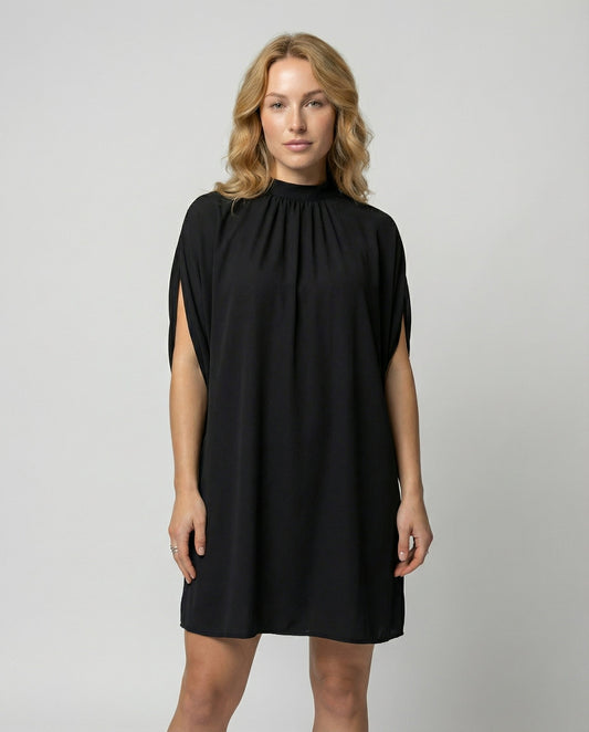 Damen Fledermausärmel Kleid Elegantes - Eveloria