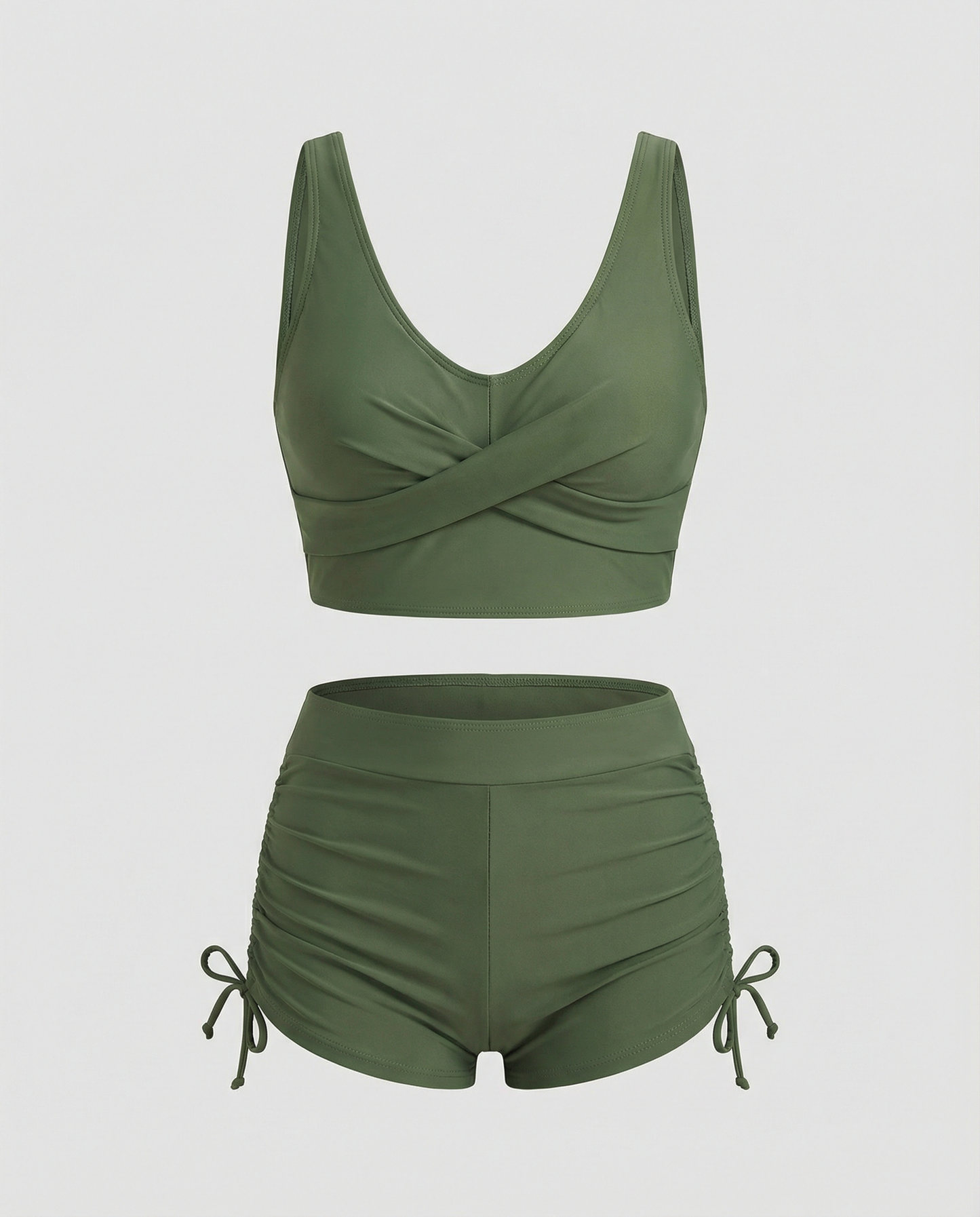 Eveloria Damen Bikini Olivgrün