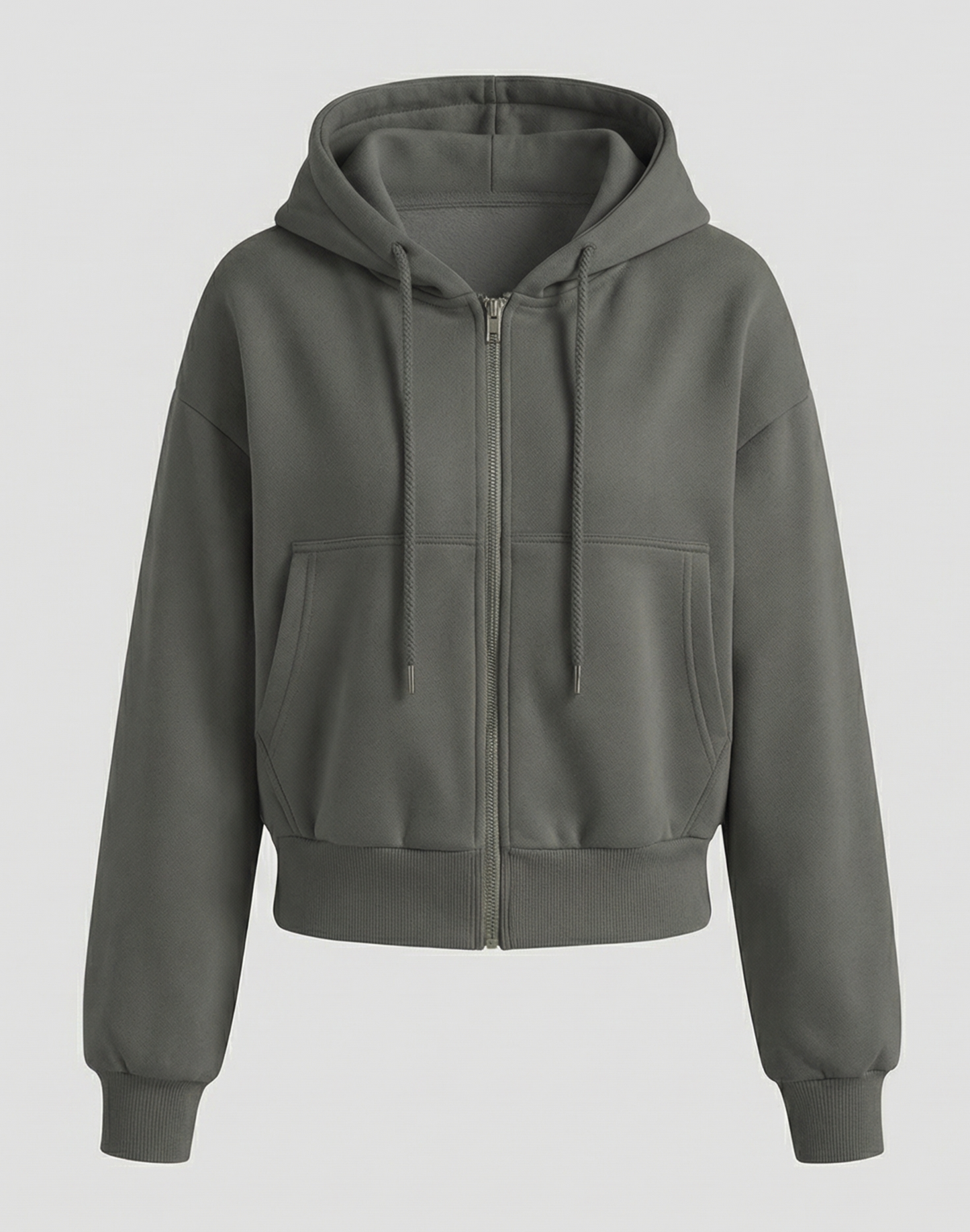 Oversize Sweatshirt mit Reißverschluss