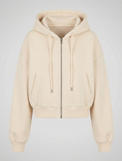 Oversize Sweatshirt mit Reißverschluss