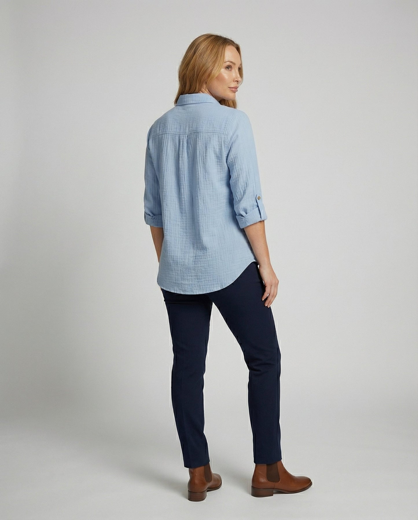 Damenhemd Rüschen Elegantes Bluse Weiss
