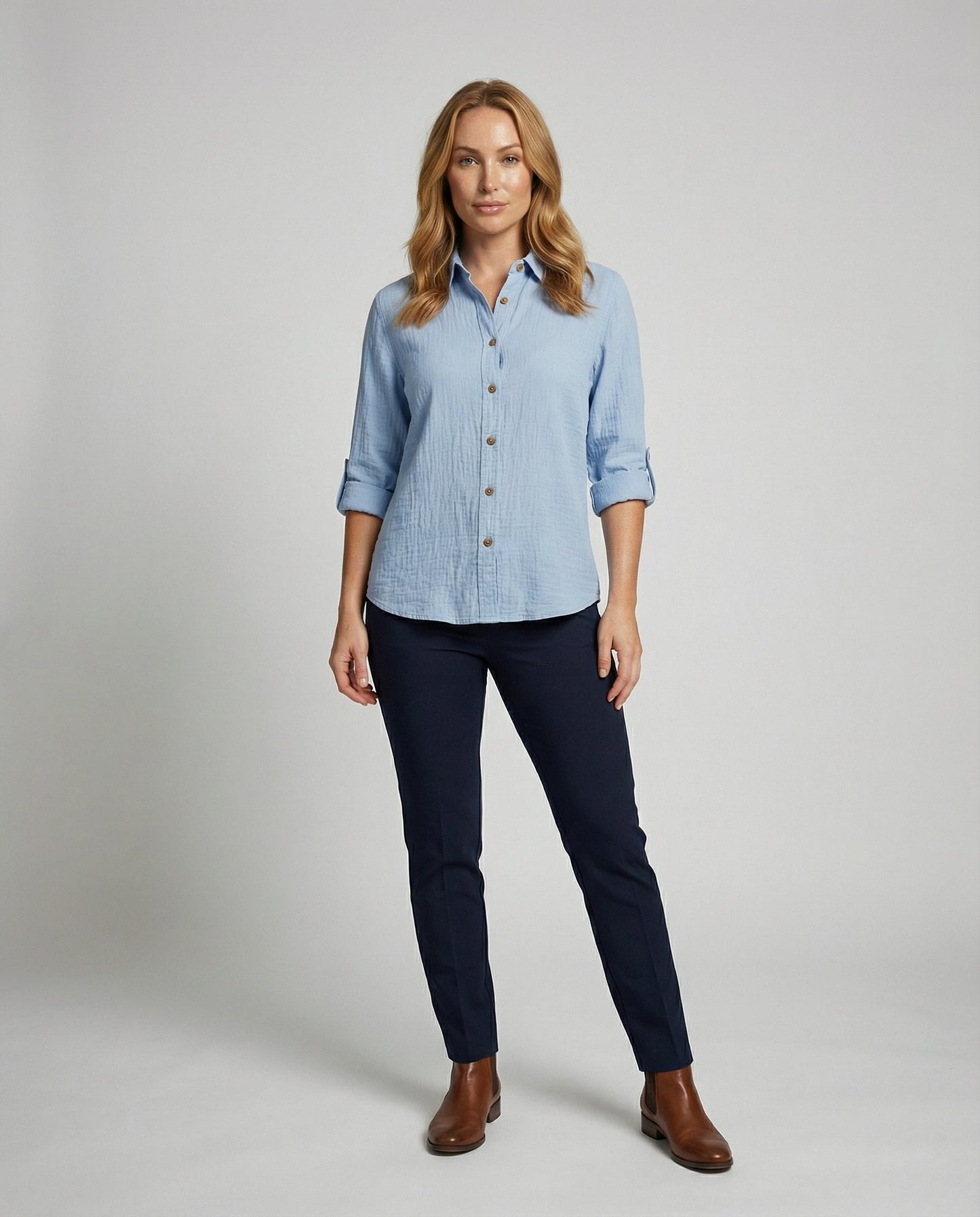 Damenhemd Rüschen Elegantes Bluse Weiss