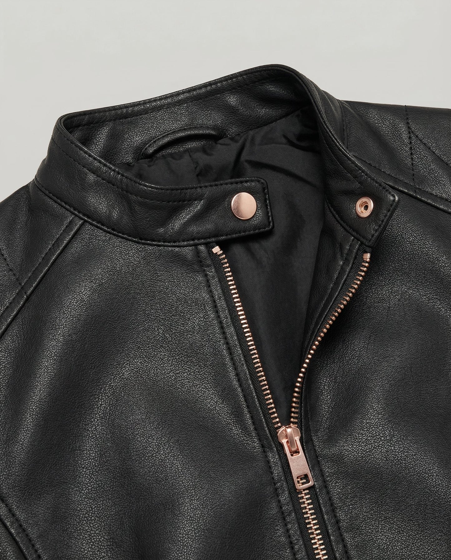 Damen Lederjacke Elegantes Design
