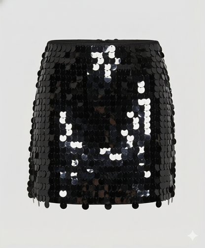 Damen Paillettenrock Elegant