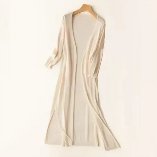 Damen Langarm Cardigan Lang - Eveloria