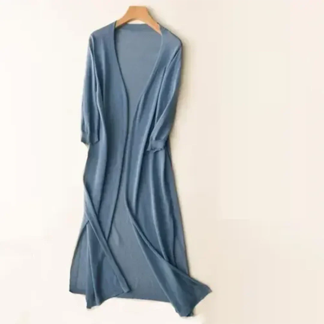 Damen Langarm Cardigan Lang