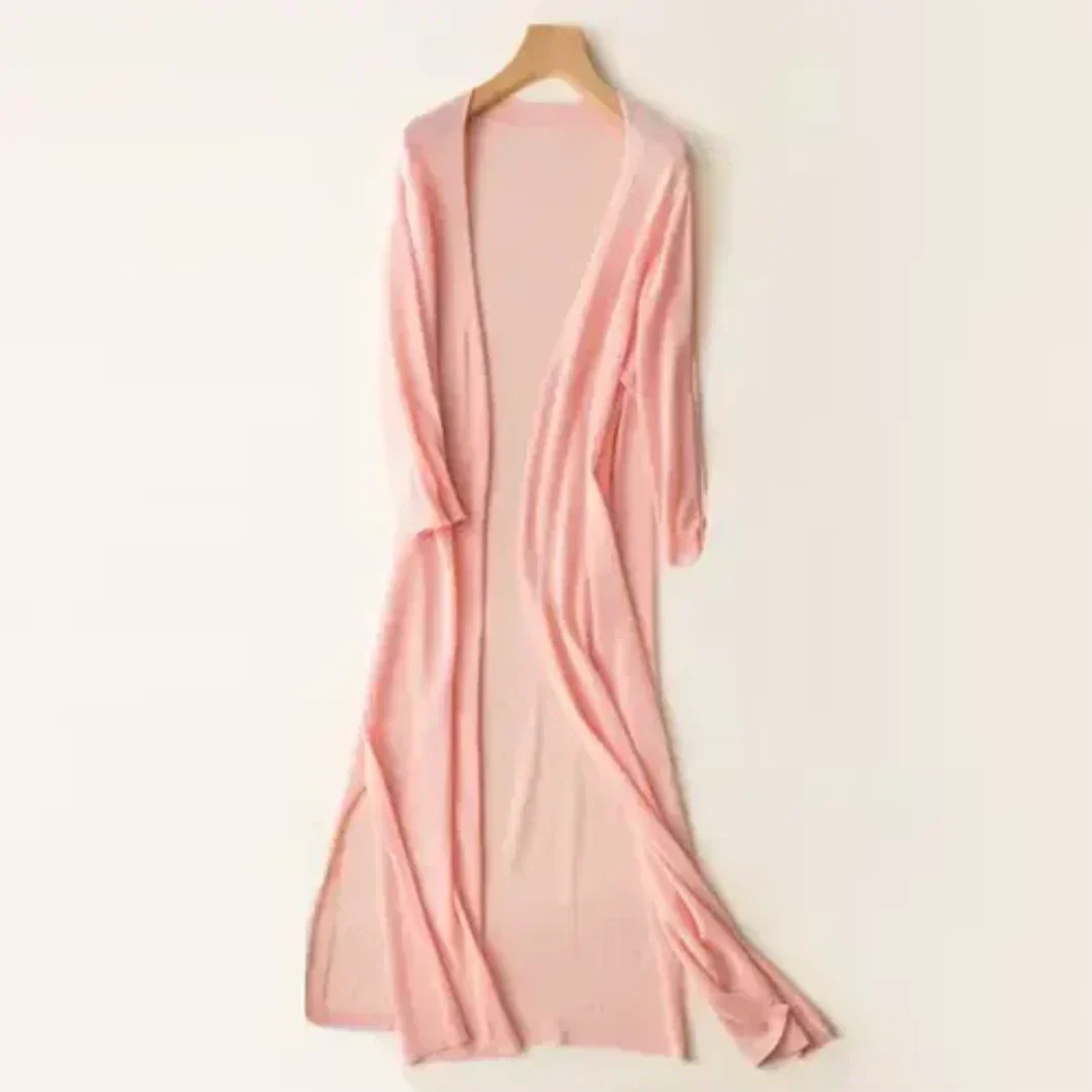 Damen Langarm Cardigan Lang