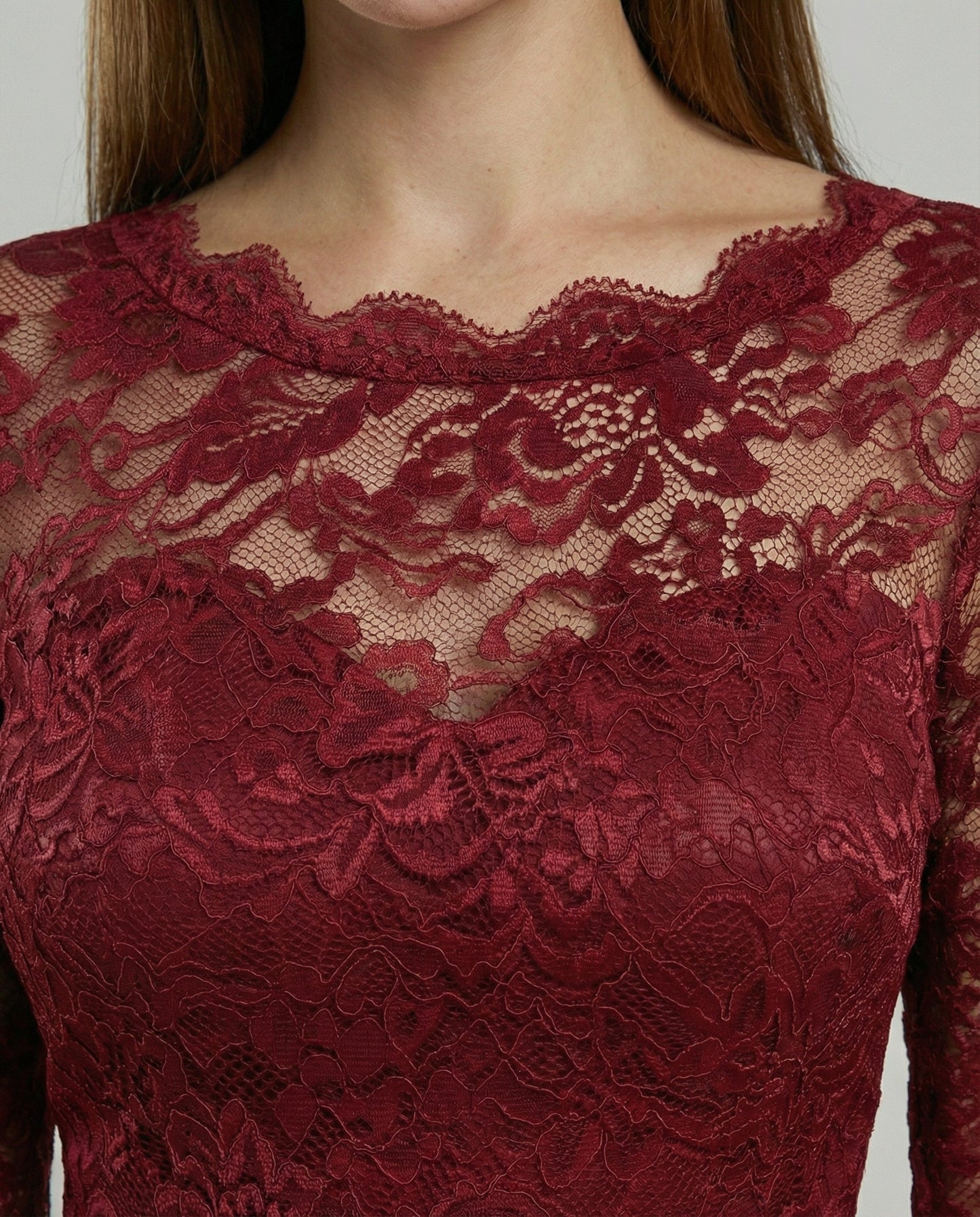 Elegantes Damen Brautjungfernkleid Spitze Weiße Abendkleid