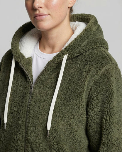 Damen Übergroße Teddyjacke