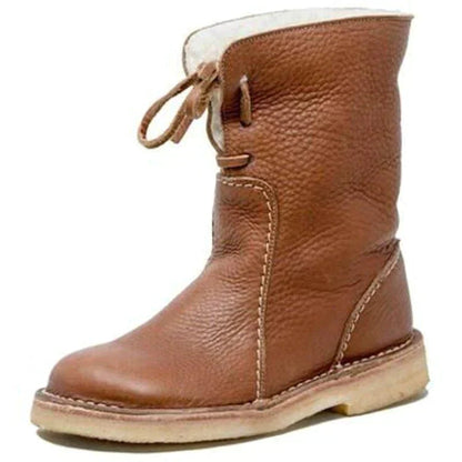 Damen Winterstiefel Wasserdicht Warmes Fleece Schwarz - Eveloria