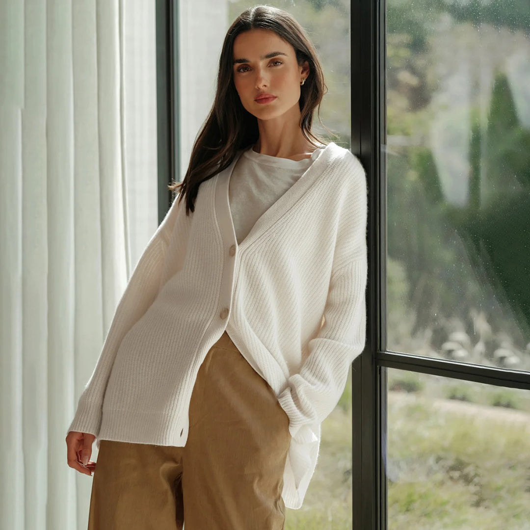 Eveloria Damen Übergröße Cardigan