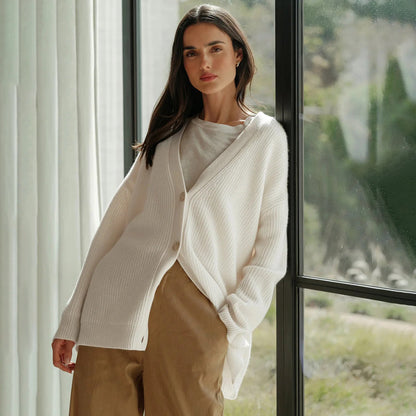 Eveloria Damen Übergröße Cardigan