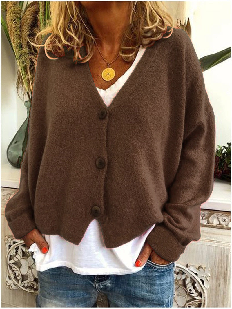 Damen Strickjacke Chic Langärmlig