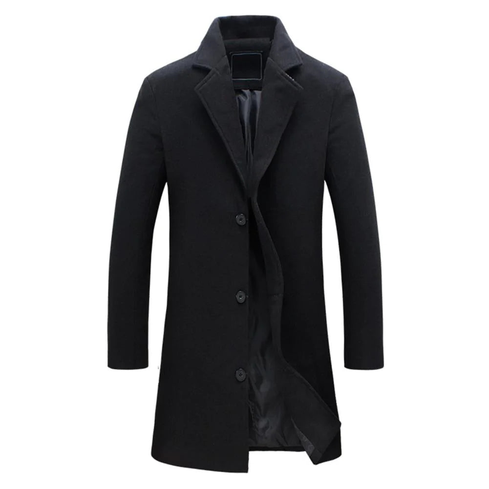 Herren Winterjacke Lang Bequem