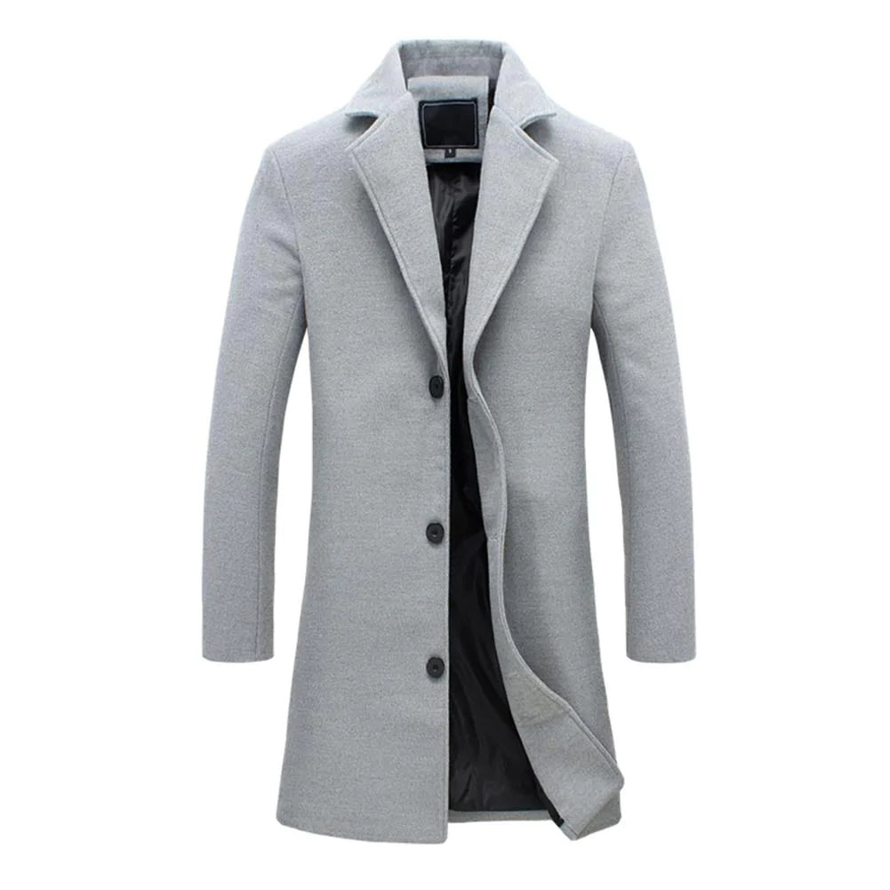 Herren Winterjacke Lang Bequem