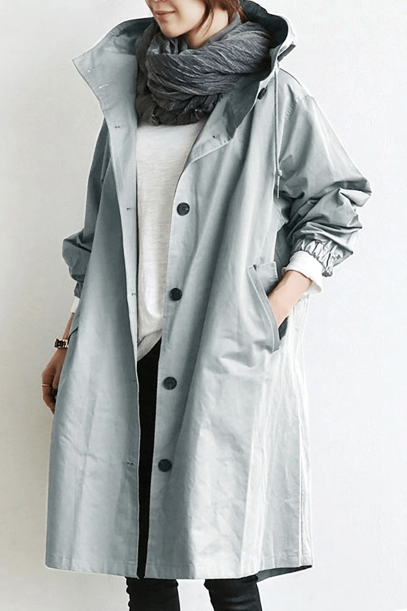 Damen Winterjacke Lange Kapuze Wasserdicht
