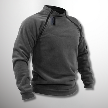 Herren Fleecepullover Winddicht Warm Beige - Eveloria