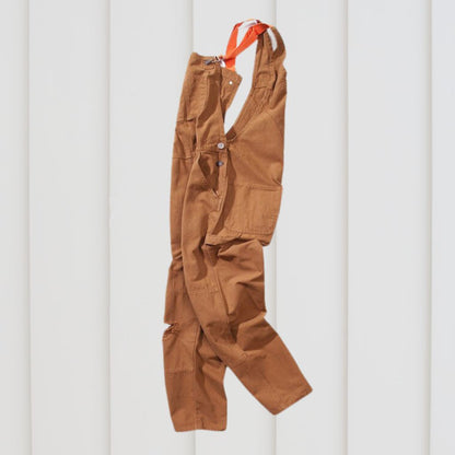 Eveloria Unisex Gartenoverall Bequem Baumwolle Grün