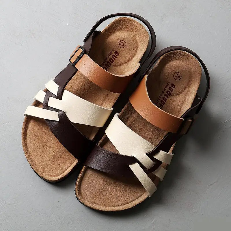 Eveloria Damen Orthopädische Sandalen Unterstützender Fußbett