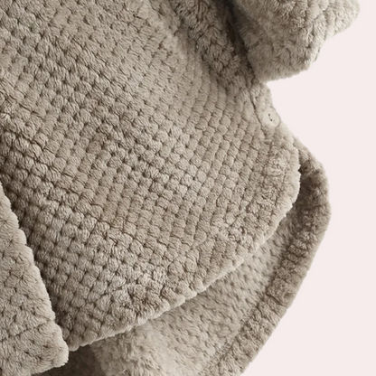 Damen Strickjacke mit Kapuze und Knöpfen