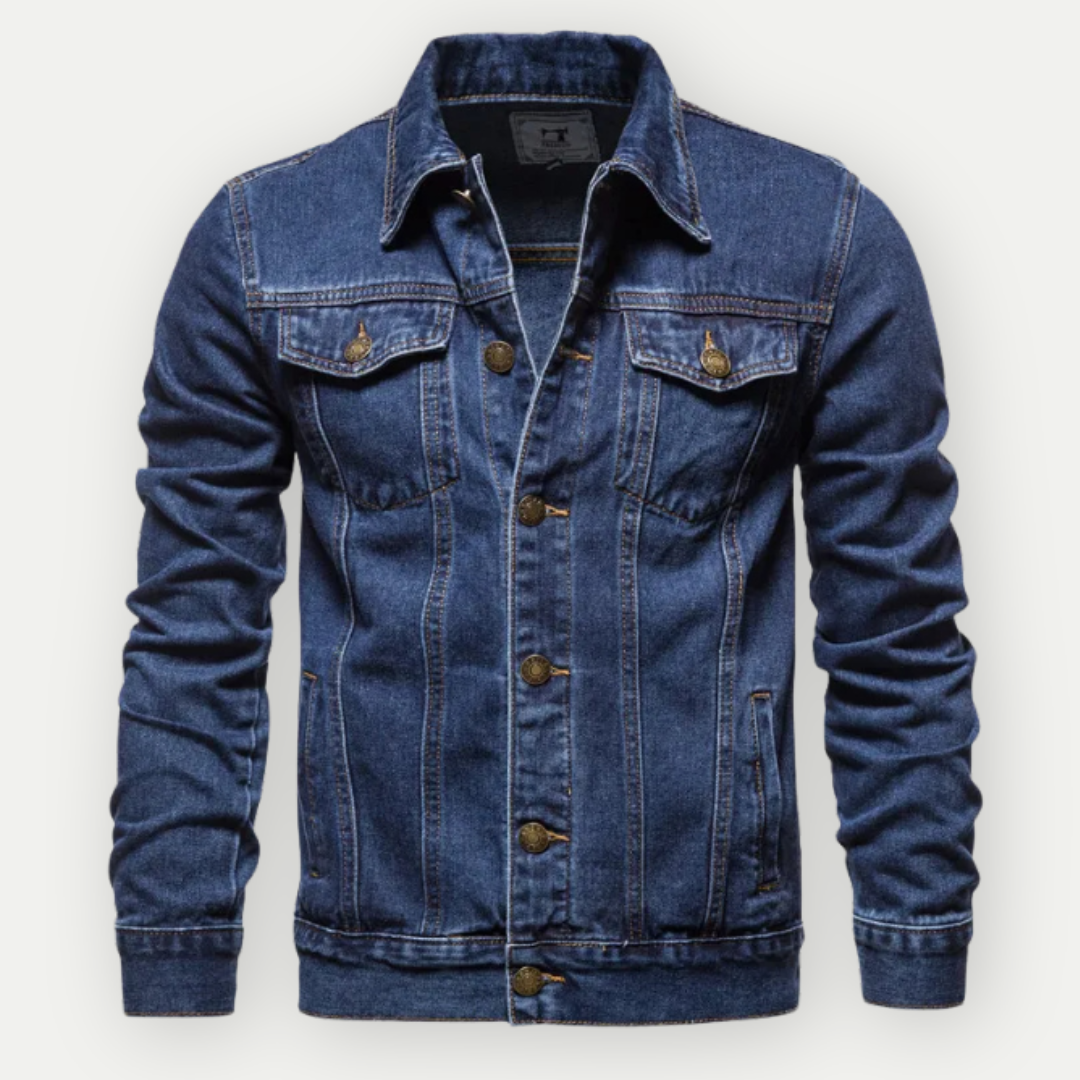 Jeansjacke – Lässige Slim-Fit-Jeansjacke für Herren-Chaps Herrenmode