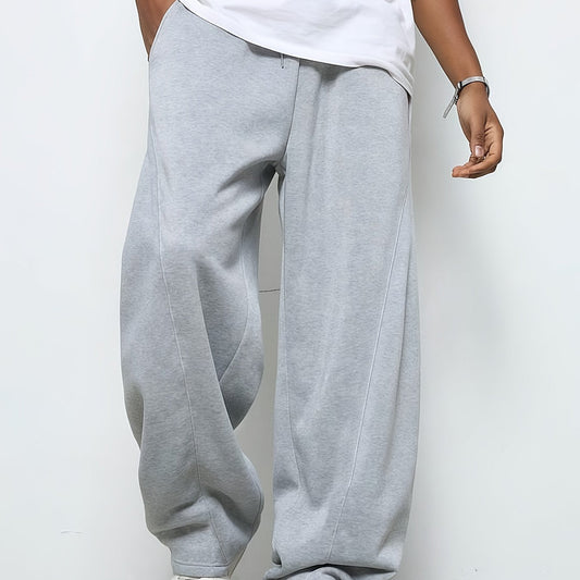 Herren Jogger Sweatpants Baggy Kordelzug Beige - Eveloria