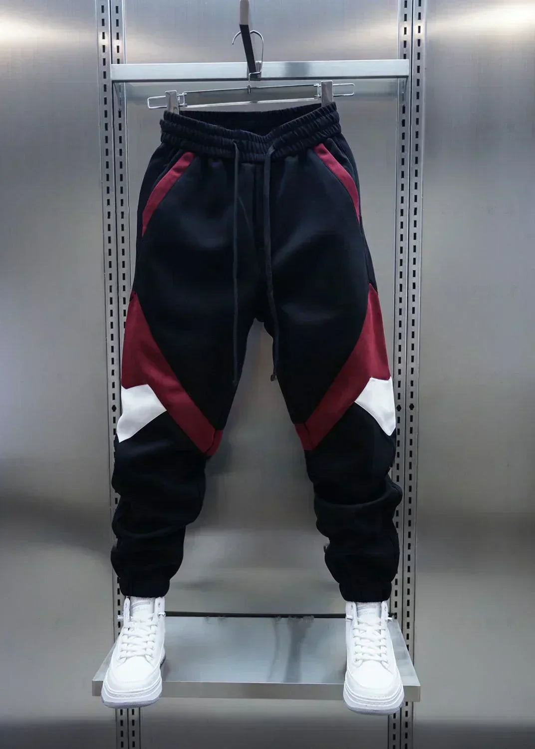 Herren Jogginghose Elastische Taille Schwarz - Eveloria