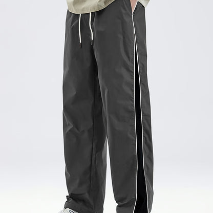 Jogginghose – Herren-Jogginghose mit Kordelzug und lockerer Passform-Grau-XS-Chaps Herrenmode