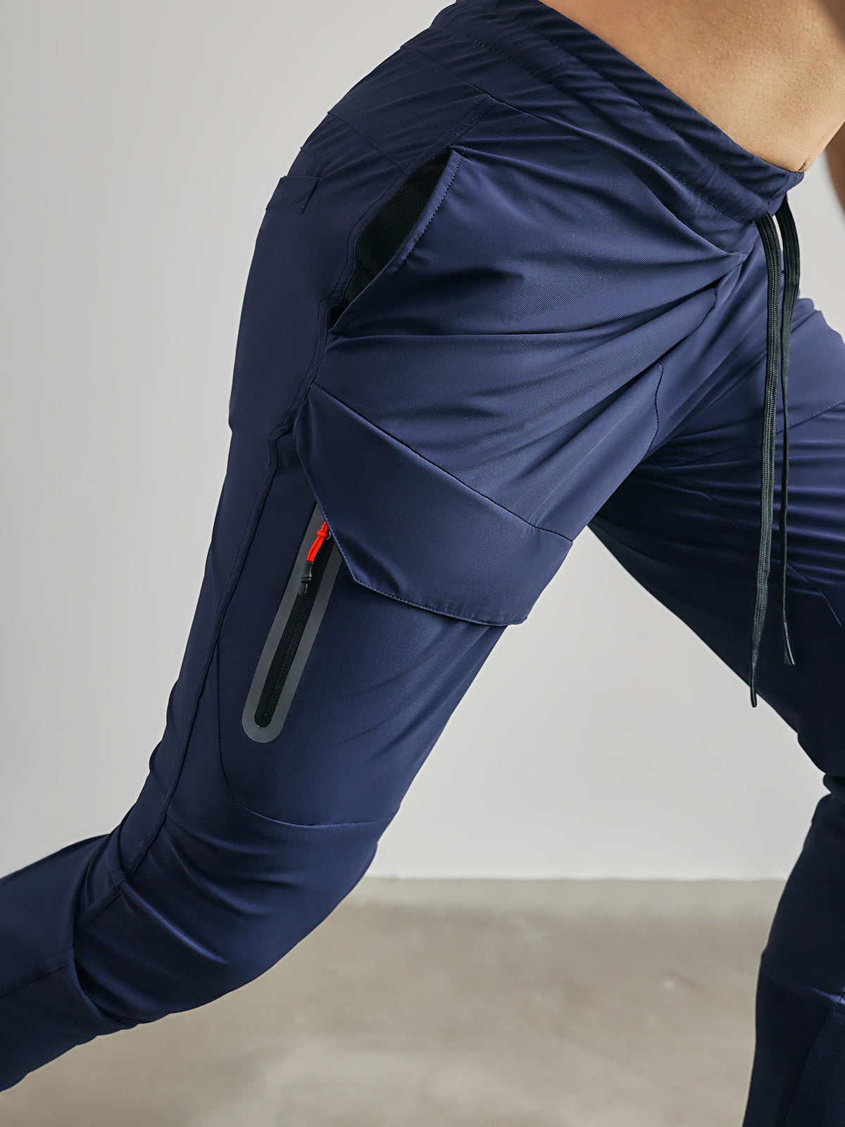 Jogginghose – Herren-Jogginghose mit elastischem Bund und Stretchanteil-Marineblau-S-Chaps Herrenmode